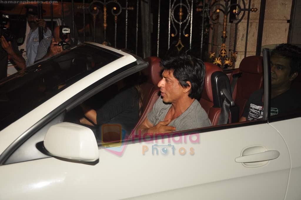 Shahrukh Khan at Sanjay Dutt's Party at his house on 24th July 2011