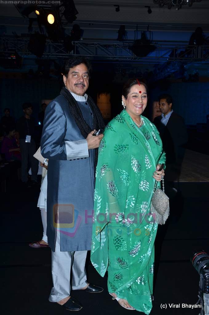 Shatrughan Sinha, Poonam Sinha on day 3 of Synergy 1 Delhi Couture Week 2011 in Taj Palace, Delhi on 24th July 2011