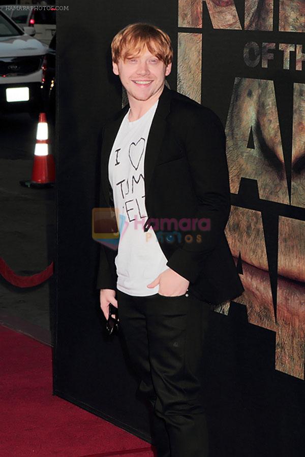 Rupert Grint attends the LA Premiere of the movie Rise Of The Planet Of The Apes on 28th July 2011 at the Grauman's Chinese Theatre in Hollywood, CA  United States