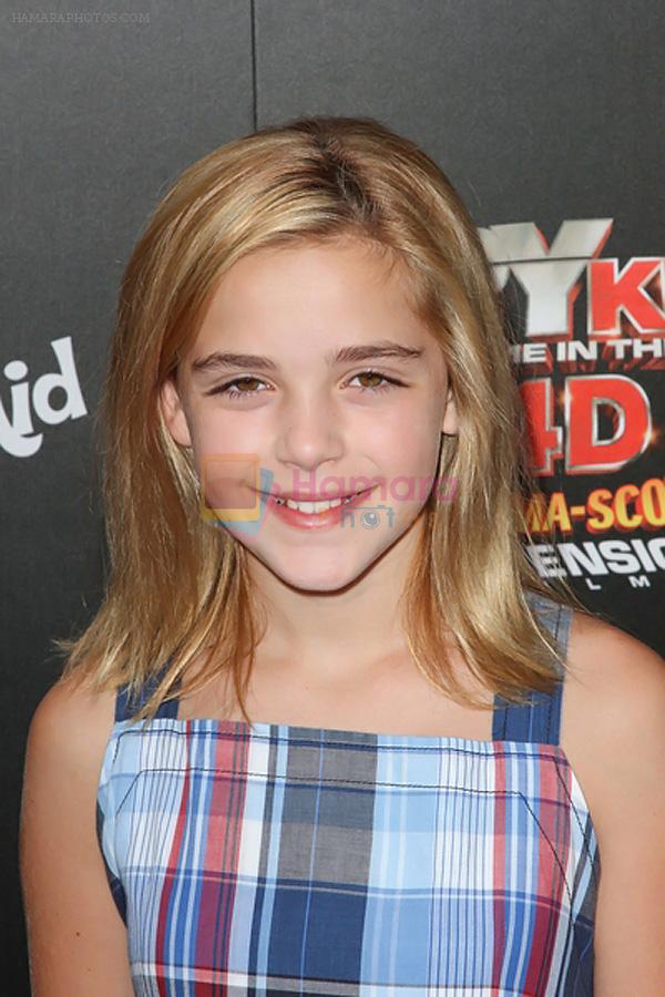 Kiernan Shipka arrives at the Spy Kids- All The Time In The World 4D Los Angeles Premiere on July 31, 2011 in Los Angeles, California