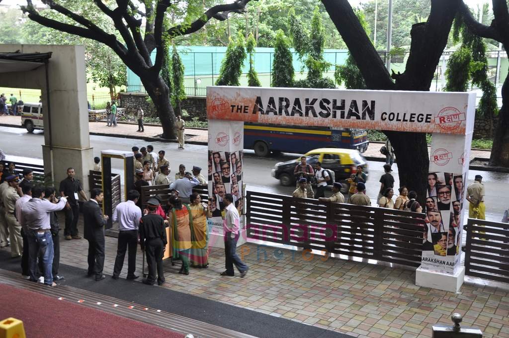 at Aarakshan film promotions in Welingkar college on 2nd Aug 2011