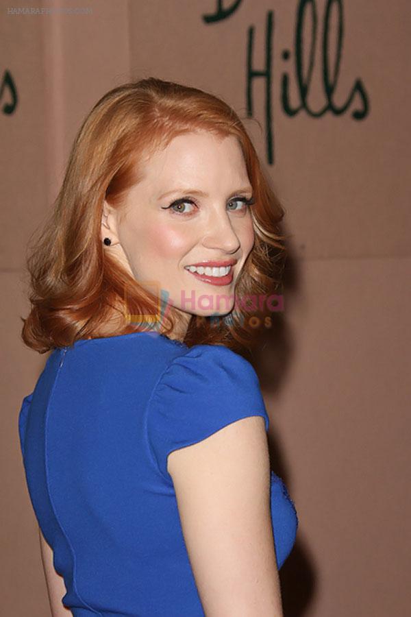 Jessica Chastain attends the 2011 Hollywood Foreign Press Association Annual Installation Luncheon in Beverly Hills Hotel, CA on 4th August 2011