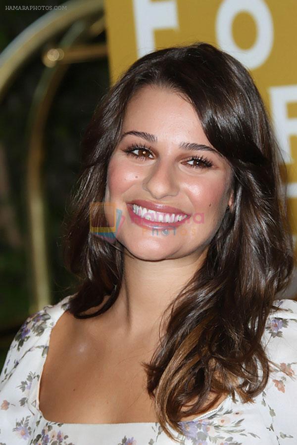 Lea Michele attends the 2011 Hollywood Foreign Press Association Annual Installation Luncheon in Beverly Hills Hotel, CA on 4th August 2011