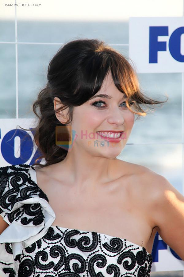 Zooey Deschanel attends the 2011 Fox All-Star Party in Gladstone's Malibu, CA, USA on 5th August 2011