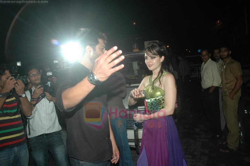 Hazel at Abhishek Kapoor's birthday bash in Aurus on 6th Aug 2011