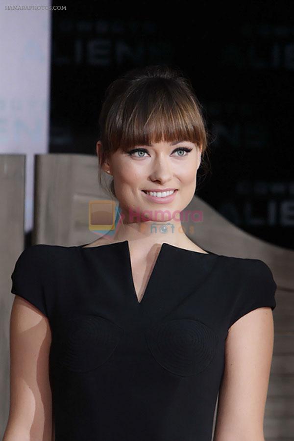 Olivia Wilde attends the Berlin Premiere of the movie Cowboys and Aliens on 8th August 2011