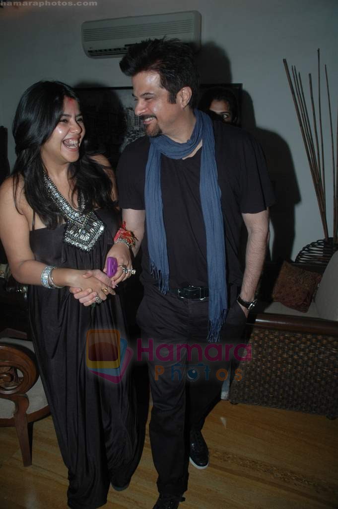Anil Kapoor, Ekta Kapoor at Sanjay Gupta's party in Andheri, Mumbai on 9th Aug 2011