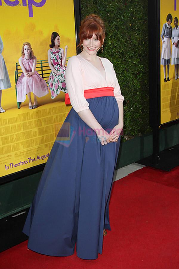 Bryce Dallas Howard attends the LA Premiere of THE HELP in Samuel Goldwyn Theater, Beverly Hills on 9th August 2011