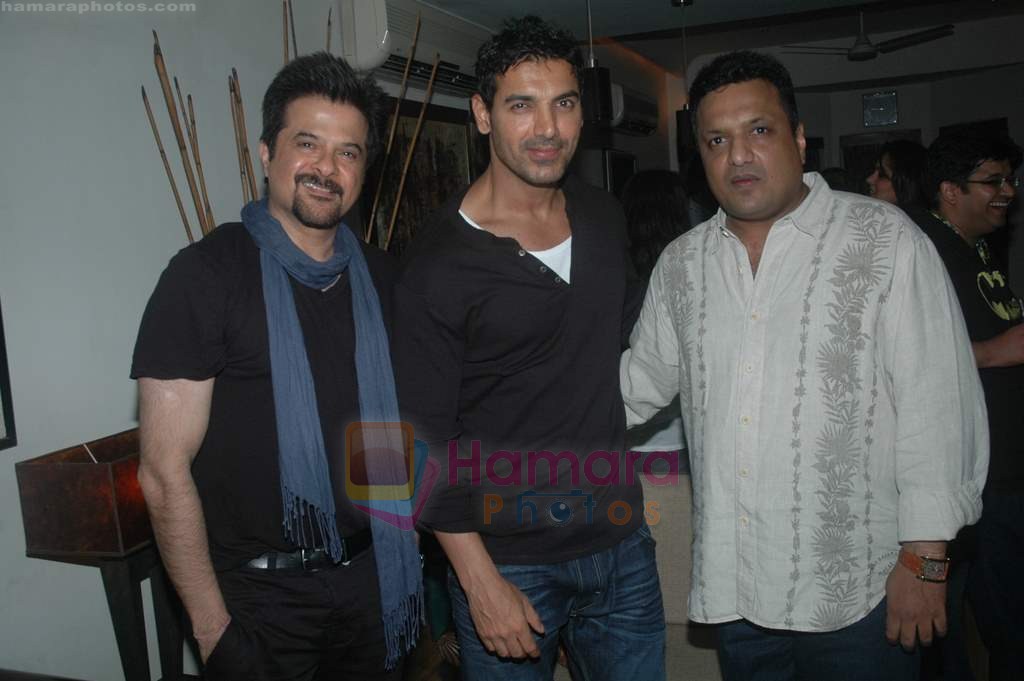 John Abraham, Sanjay Gupta, Anil Kapoor at Sanjay Gupta's party in Andheri, Mumbai on 9th Aug 2011