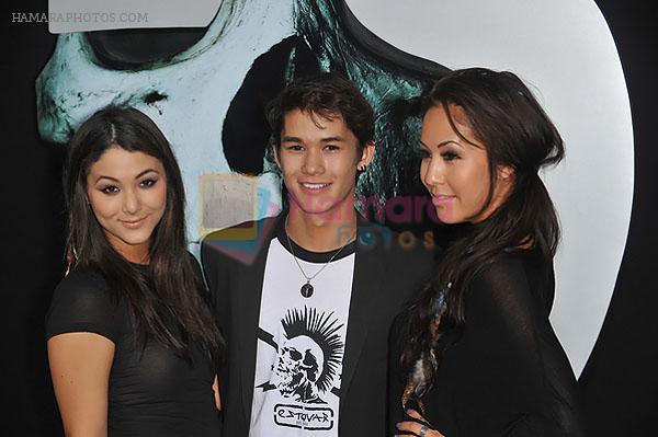 Booboo Stewart, Fivel Stewart and Maegan Stewart attends the FINAL DESTINATION 5 Hollywood Premiere at the Grauman's Chinese Theatre on 10th August 2011