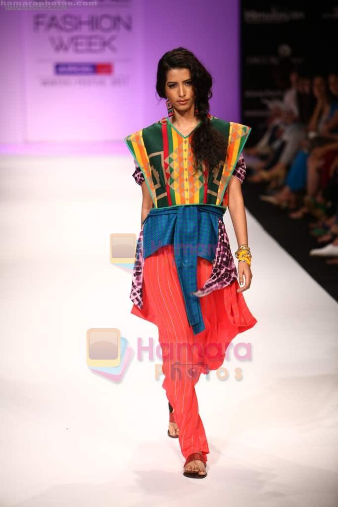 Model walks the ramp for Gen Next Show at Lakme Fashion Week 2011 Day 1 in Grand Hyatt, Mumbai on 17th Aug 2011