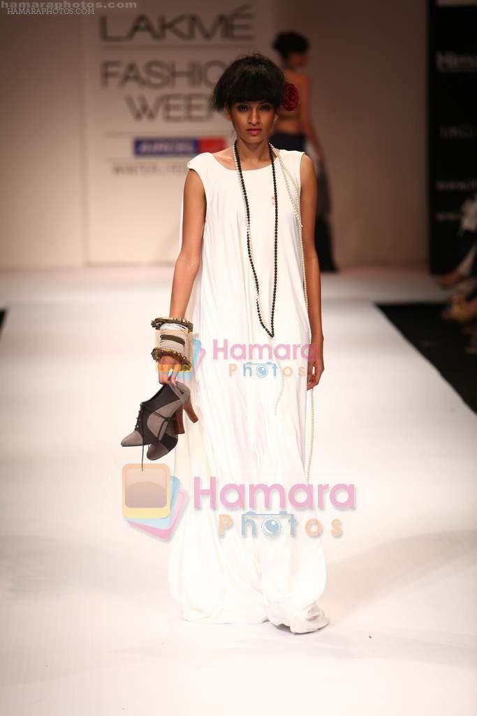 Model walks the ramp for Gen Next Show at Lakme Fashion Week 2011 Day 1 in Grand Hyatt, Mumbai on 17th Aug 2011