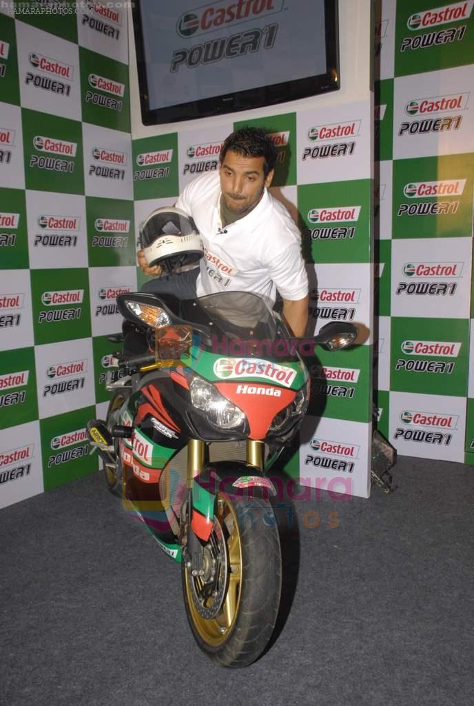 John Abraham at Castrol promotional event in Tote, Mumbai on 18th Aug 2011