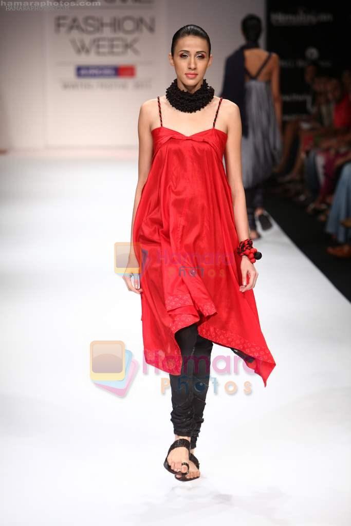 Model walks the ramp for Zuilee Show at Lakme Fashion Week 2011 Day 2 in Grand Hyatt, Mumbai on 18th Aug 2011