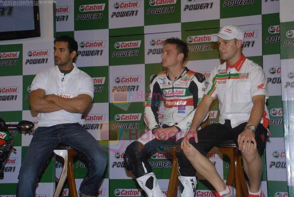 John Abraham at Castrol promotional event in Tote, Mumbai on 18th Aug 2011