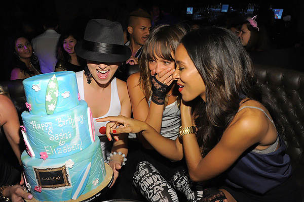 Sasha Jackson, Sharni Vinson, Elizabeth Mathis the Blue Crush 2 cast hosts at Gallery Nightclub at Planet Hollywood on August 19, 2011 in Las Vegas, Nevada