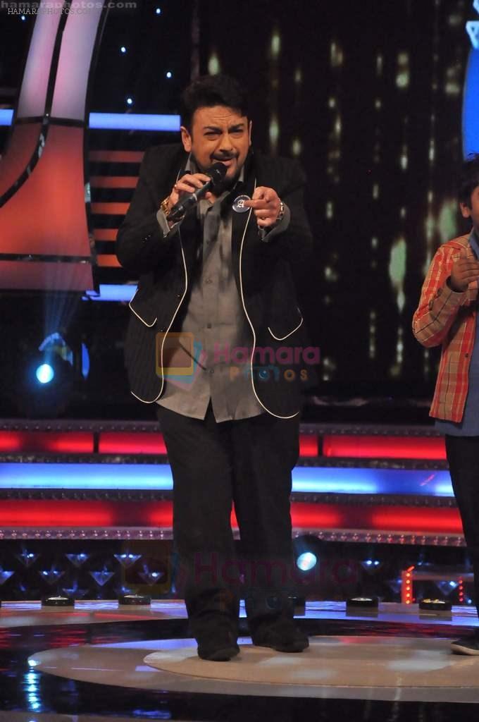 Adnan Sami on the sets of Sa Re Ga Ma Lil Champs in Famous Studio on 23rd Aug 2011