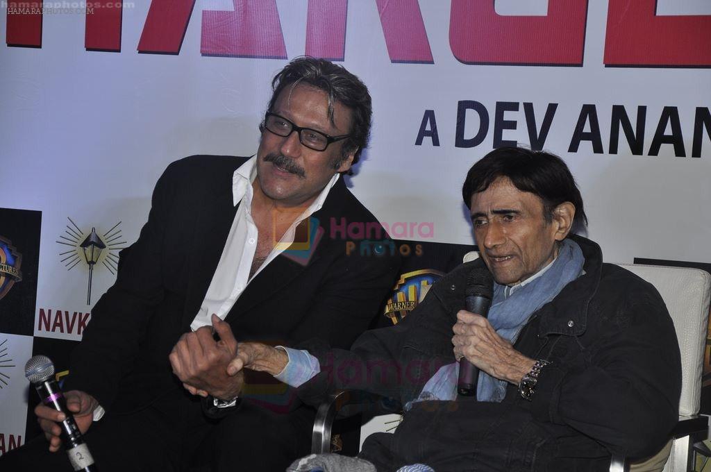 Jackie Shroff, Dev Anand at Chargesheet first look launch in Novotel, Juhu, Mumbai on 24th Aug 2011
