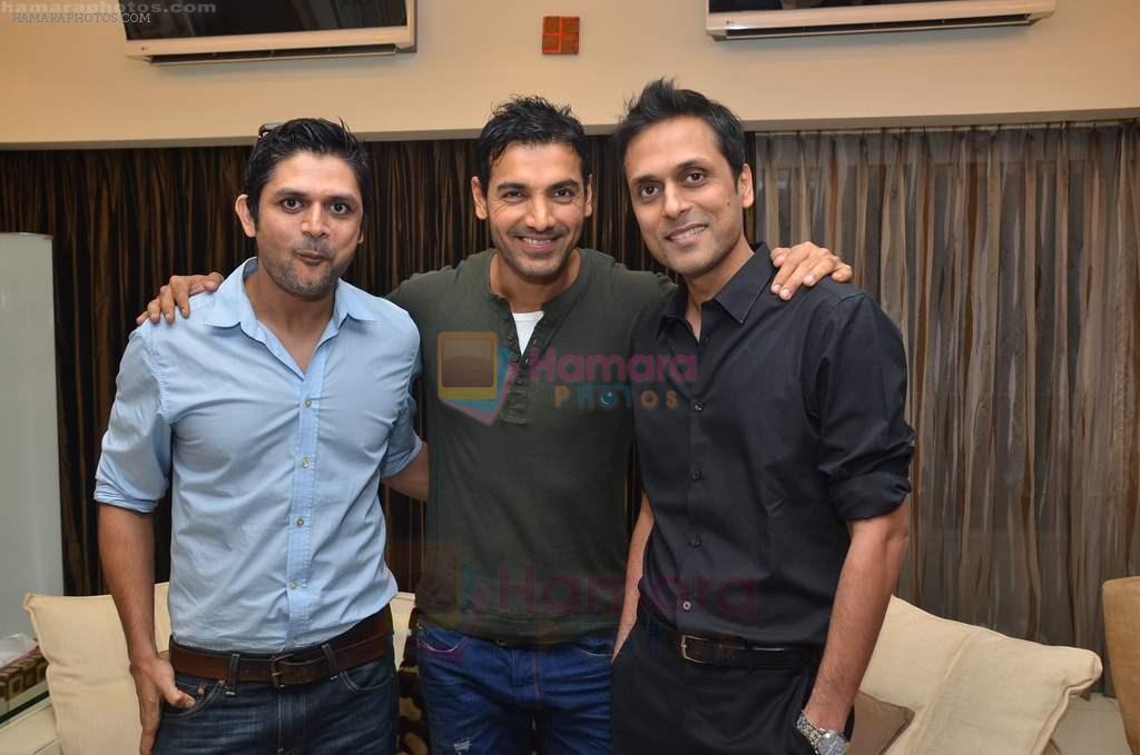 John Abraham at Ekta and Sanjay Gupta's private dinner for Strings and other musicians in Juhu, Mumbai on 25th Aug 2011