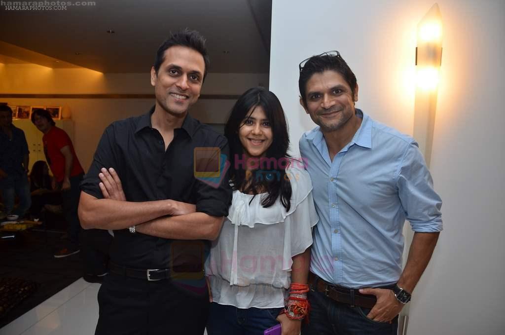 Ekta Kapoor at Ekta and Sanjay Gupta's private dinner for Strings and other musicians in Juhu, Mumbai on 25th Aug 2011