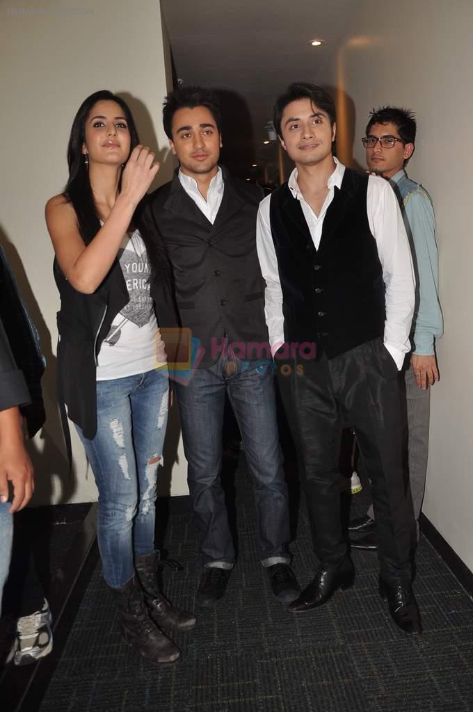 Katrina Kaif, Imran Khan, Ali Zafar on the sets of X Factor in Filmcity, Mumbai on 28th Aug 2011