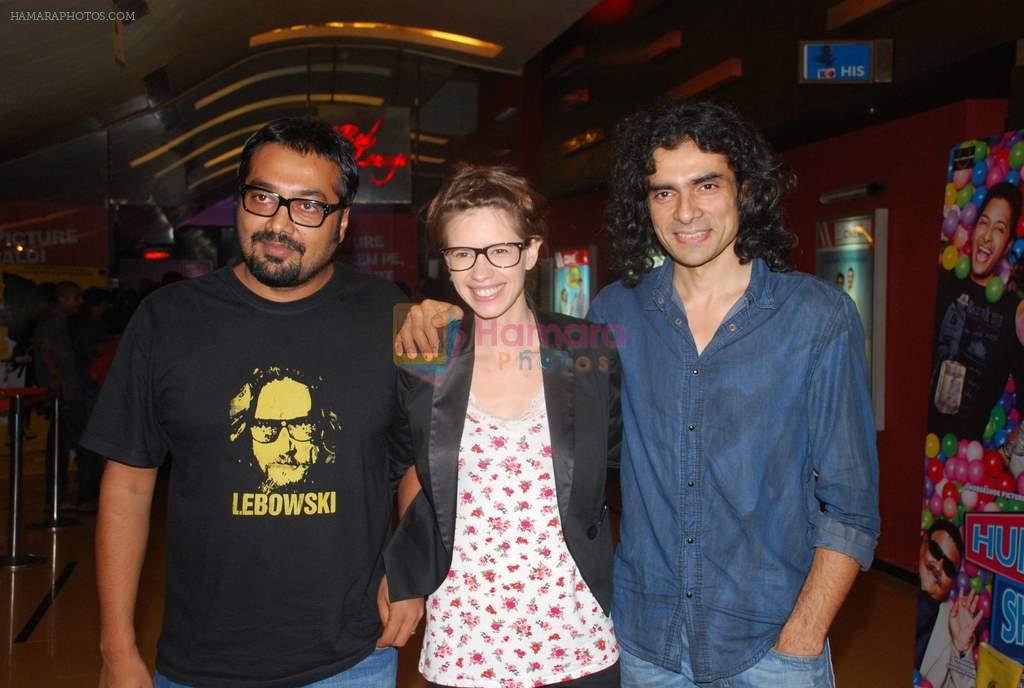 Anurag Kashyap, Kalki Koechlin, Imtiaz Ali at The girl in Yellow boots premiere in Cinemax on 29th Aug 2011