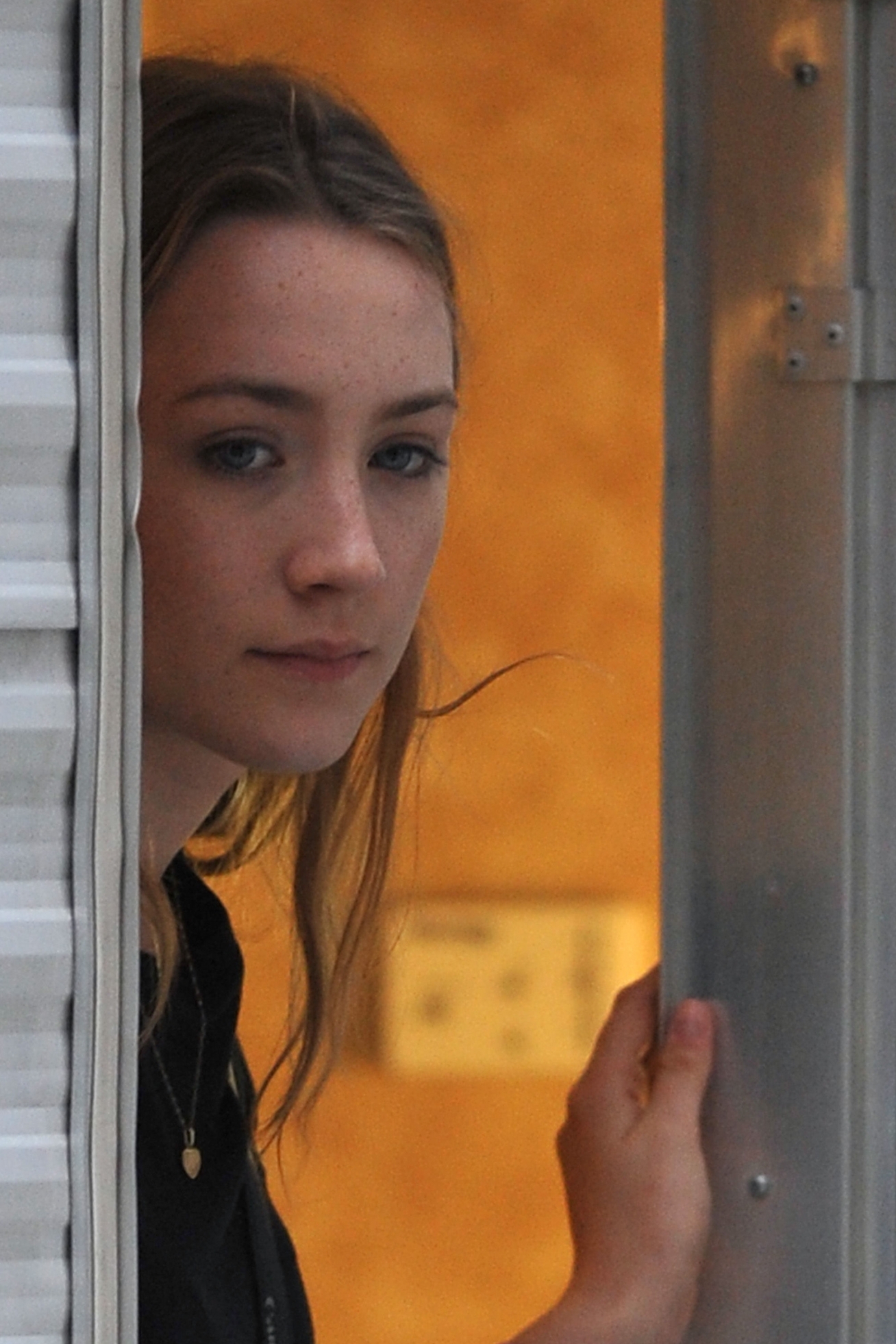 Saoirse Ronan on sets of Violet and Daisy