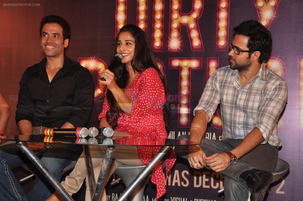 Tusshar Kapoor, Vidya Balan, Emraan Hashmi at Dirty picture film first look in Bandra, Mumbai on 30th Aug 2011
