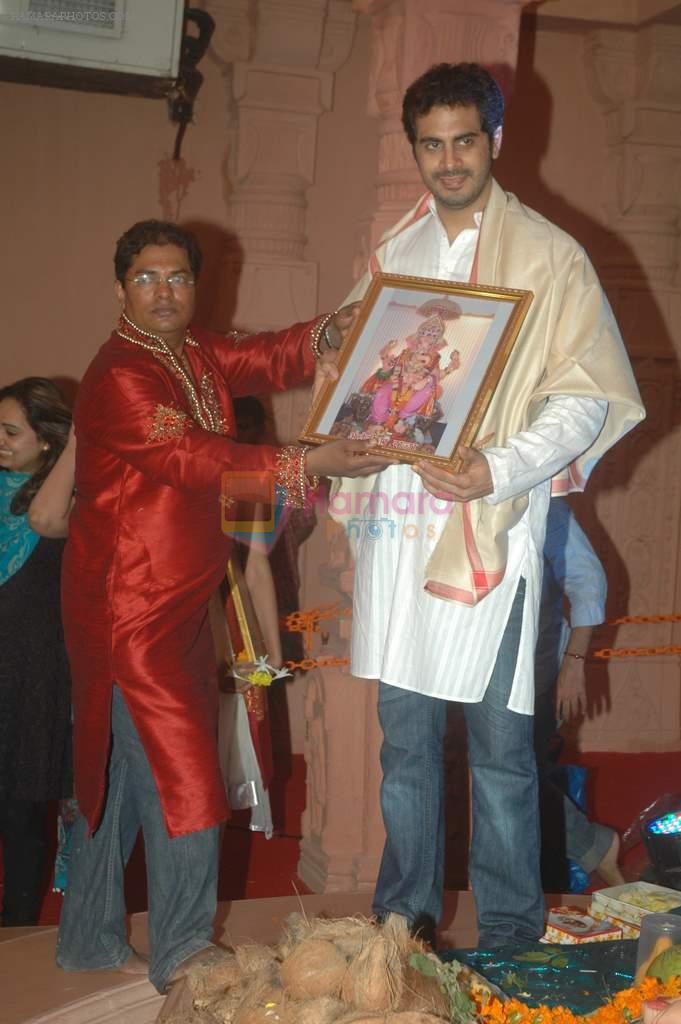 Kaishav Arora at the Deva o Deva album launch in Andheri Cha Raja, Mumbai on 1st Sept 2011