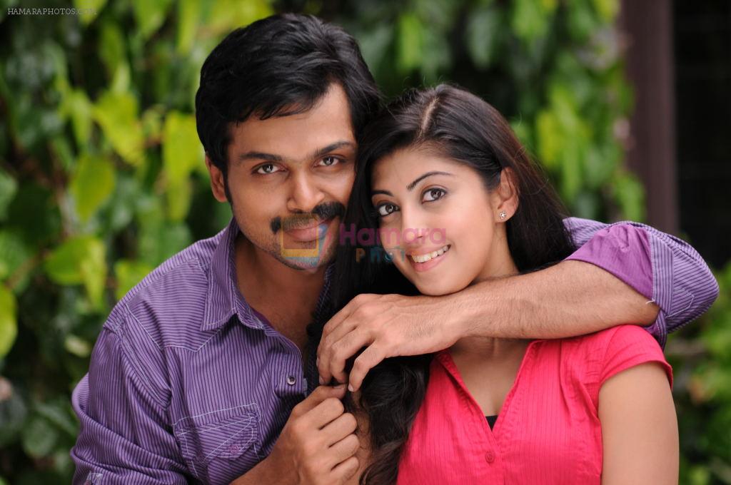 Karthick, Pranitha in Saguni Movie Stills