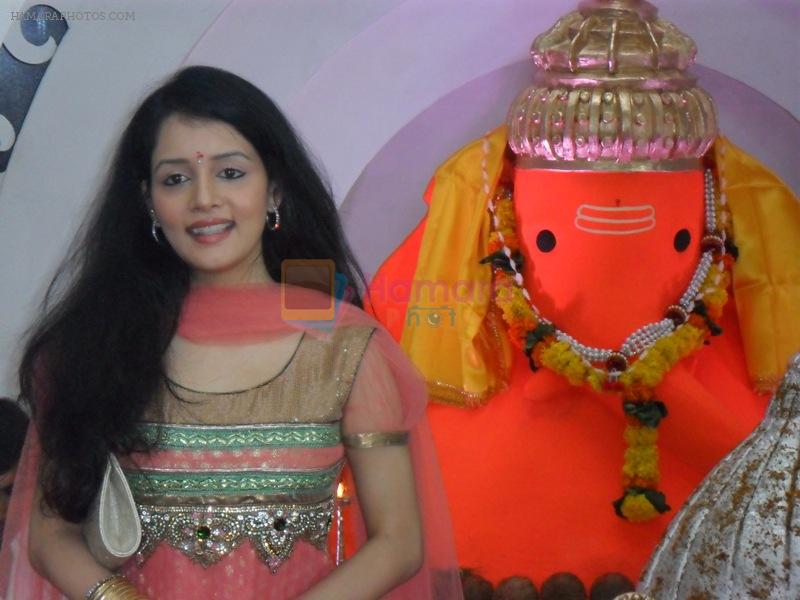 Sulagna Panigra at the celebration of Eco Friendly Ganesha in Oberoi Mall, Mumbai on 1st Sept 2011