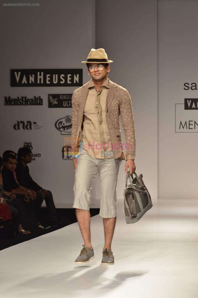 Model walk the ramp for Sanchita at Van Heusen India Mens Week Day 2 on 3rd Sept 2011