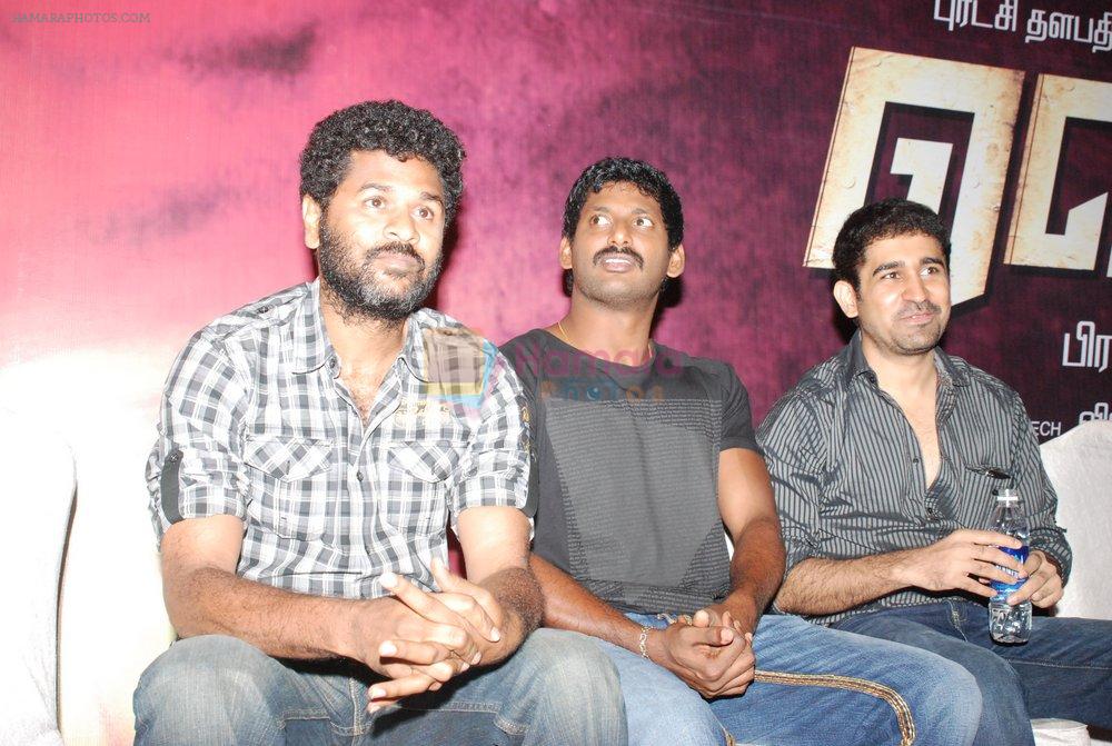 Prabhu Deva, Vishal, Vijay Antony attend Vedi Movie Press Meet on 3rd September 2011