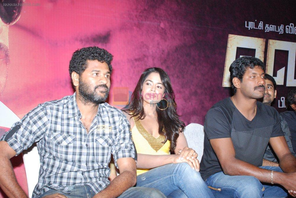 Prabhu Deva, Sameera Reddy, Vishal, Vijay Antony attend Vedi Movie Press Meet on 3rd September 2011