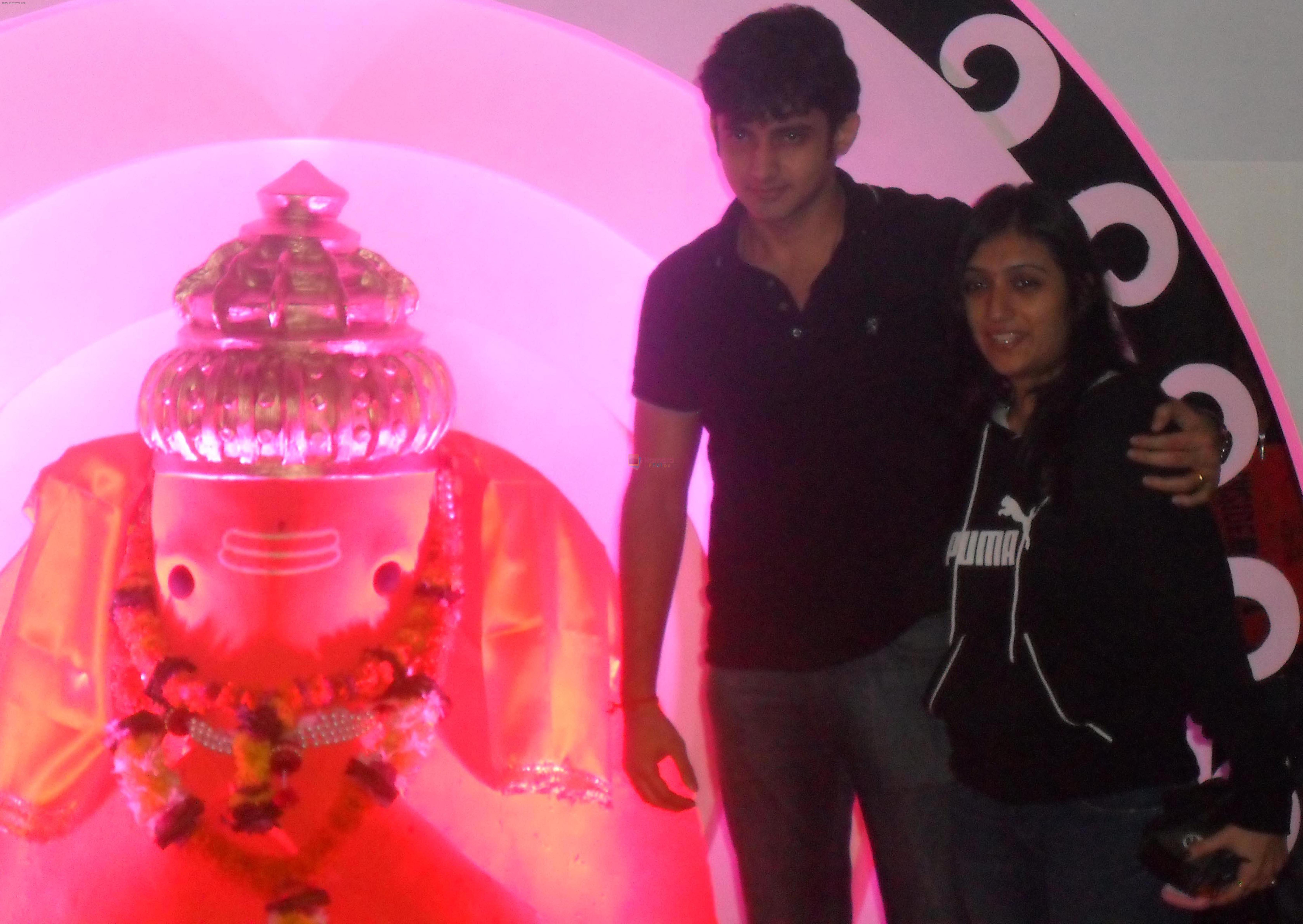 Romit Raj with Wife at Eco Friendly Ganesha Festival- Day 4 at Oberoi Mall Goregaon, Mumbai.