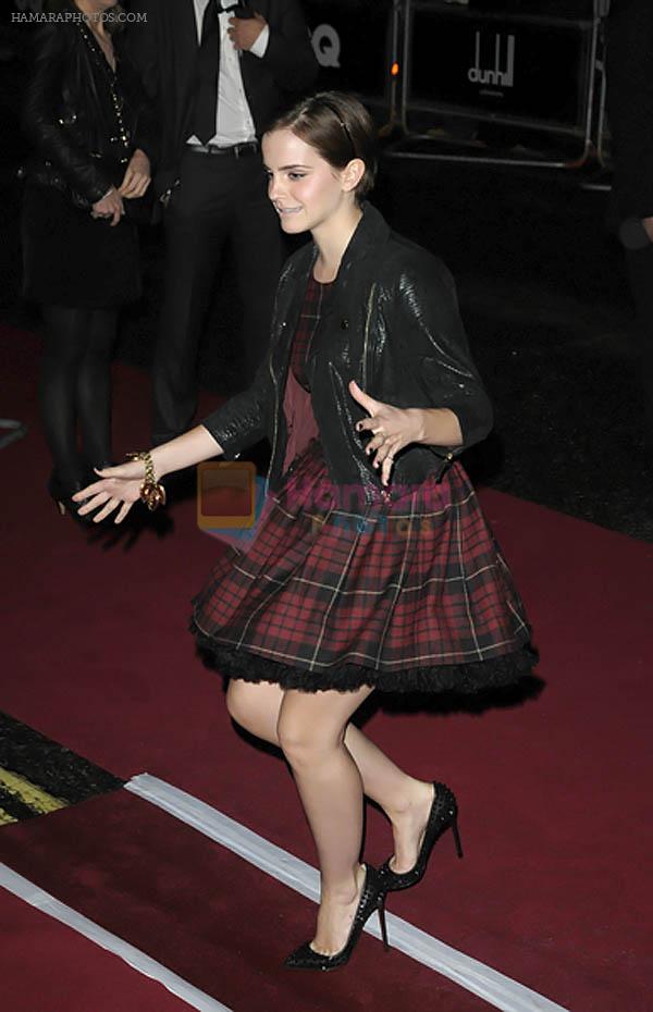 Emma Watson attends the GQ Men of the Year Awards 2011 in Royal Opera House on September 06, 2011