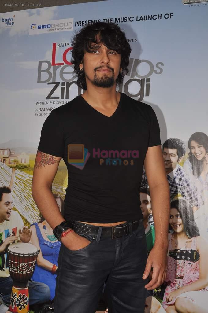 Sonu Nigam at the Audio release of Love Breakups Zindagi in Blue Frog on 8th Sept 2011