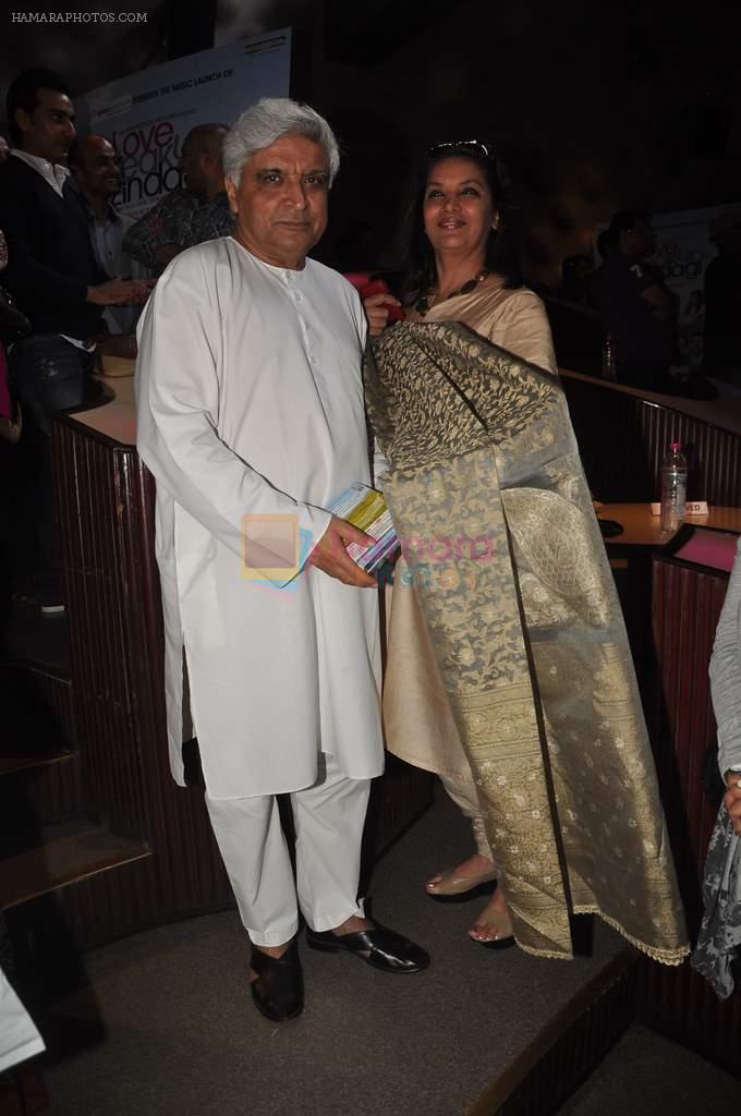Shabana Azmi, Javed Akhtar at the Audio release of Love Breakups Zindagi in Blue Frog on 8th Sept 2011