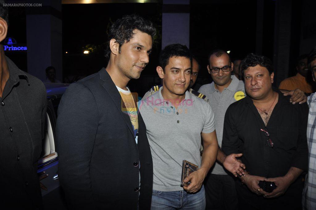 Aamir Khan, Randeep Hooda at the launch of Saheb Biwi aur Gangster music album in