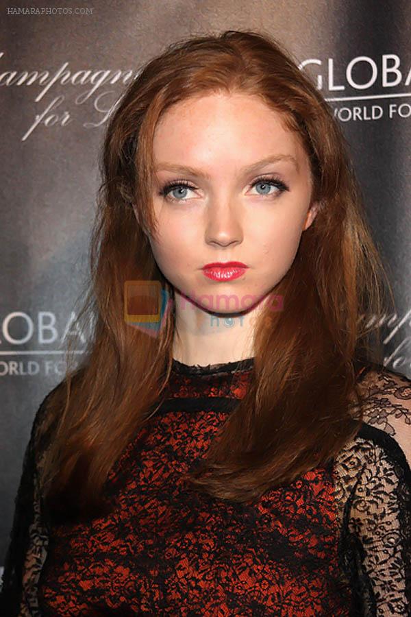 Lily Cole attends The Global Party 2011 Launch Party at London's Natural History Museum on 8th September 2011
