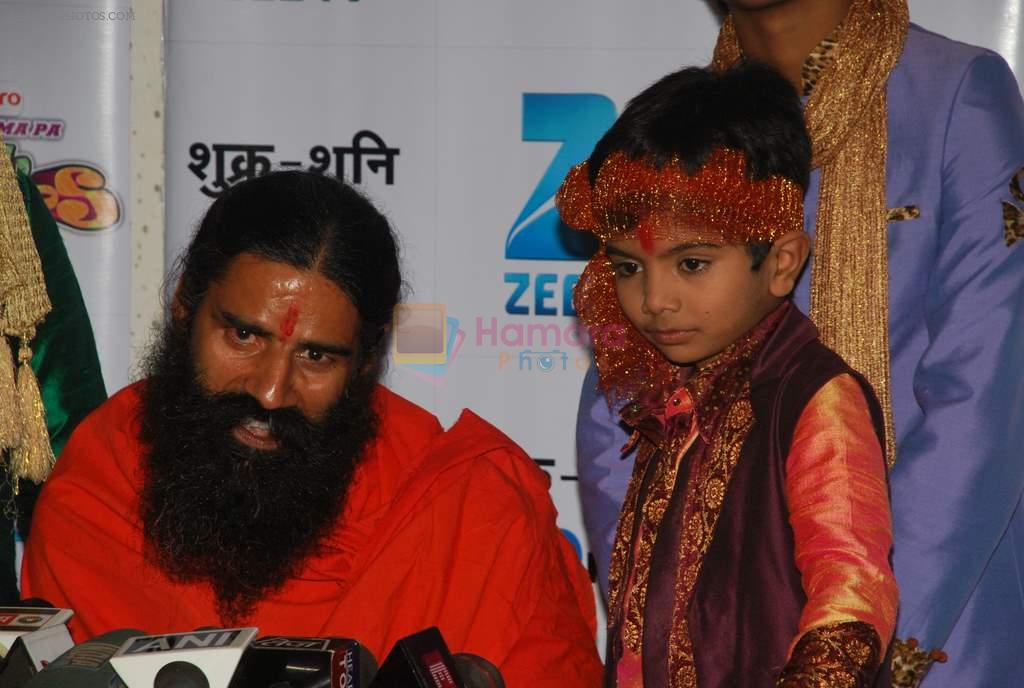 Baba Ramdev on the sets of Saregama Lil Champs in Famous on 12th Sept 2011