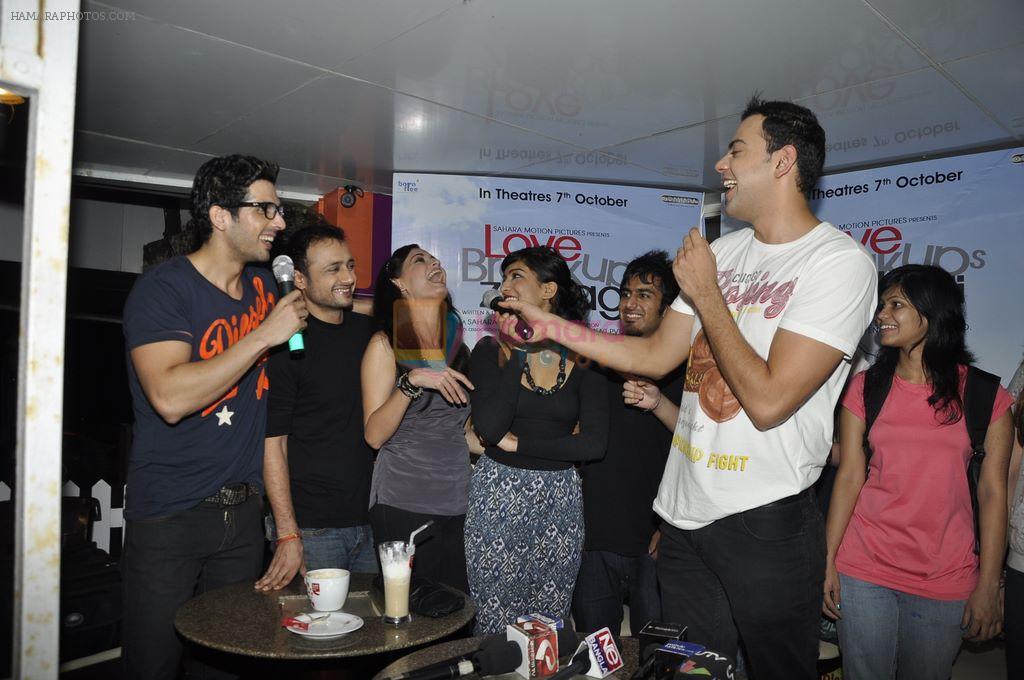 Sahil Sangha, Satyadeep Mishra, Umang, Cyrus Sahukar launch _Love Breakups Zindagi_ coffee at Cafe Coffee Day in Bandra, Mumbai on 13th Sept 2011