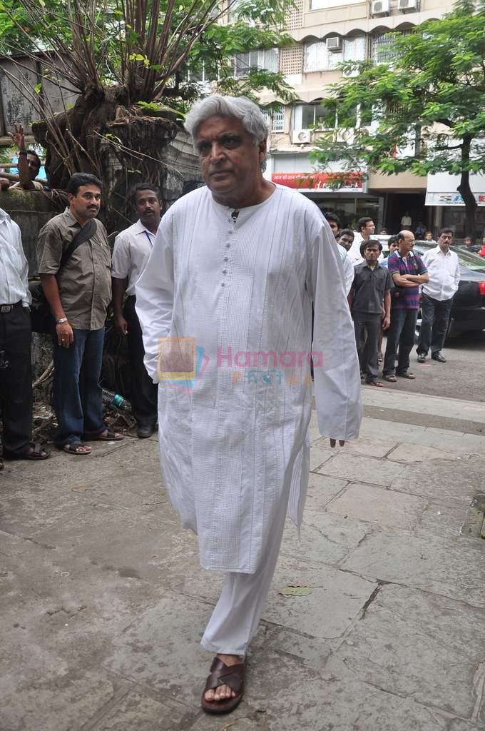 Javed Akhtar at the farewell to photogrpaher Gautam Rajadhyaksha in Mumbai on 13th Sept 2011