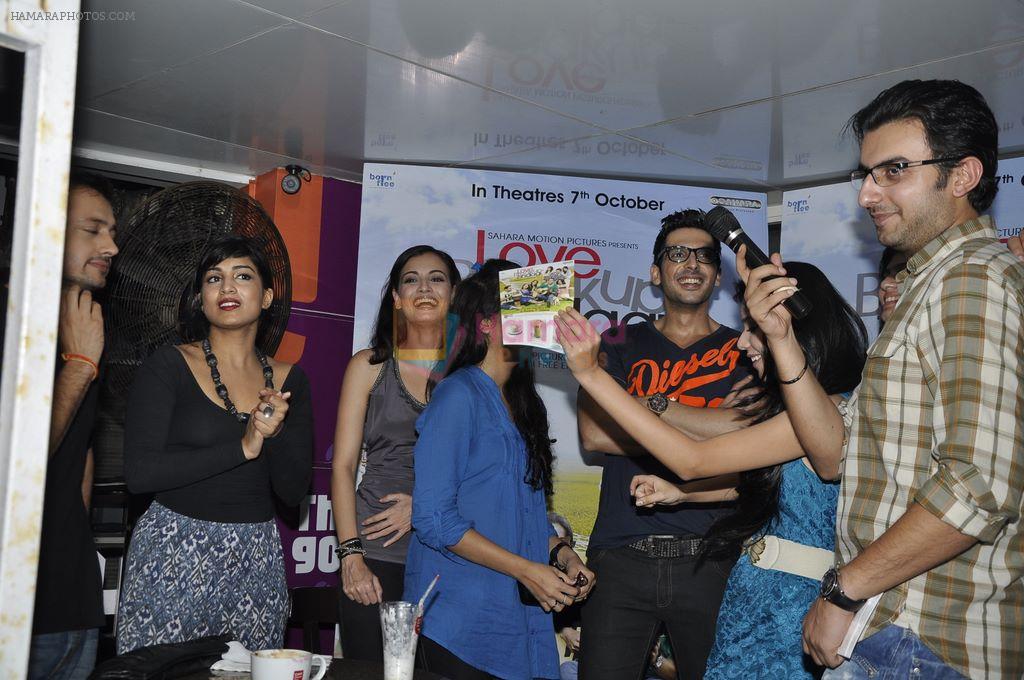 Sahil Sangha, Satyadeep Mishra, Umang, Cyrus Sahukar, Dia Mirza, Zayed Khan, Pallavi Sharda launch _Love Breakups Zindagi_ coffee at Cafe Coffee Day in Bandra, Mumbai on 13th Sept 2011