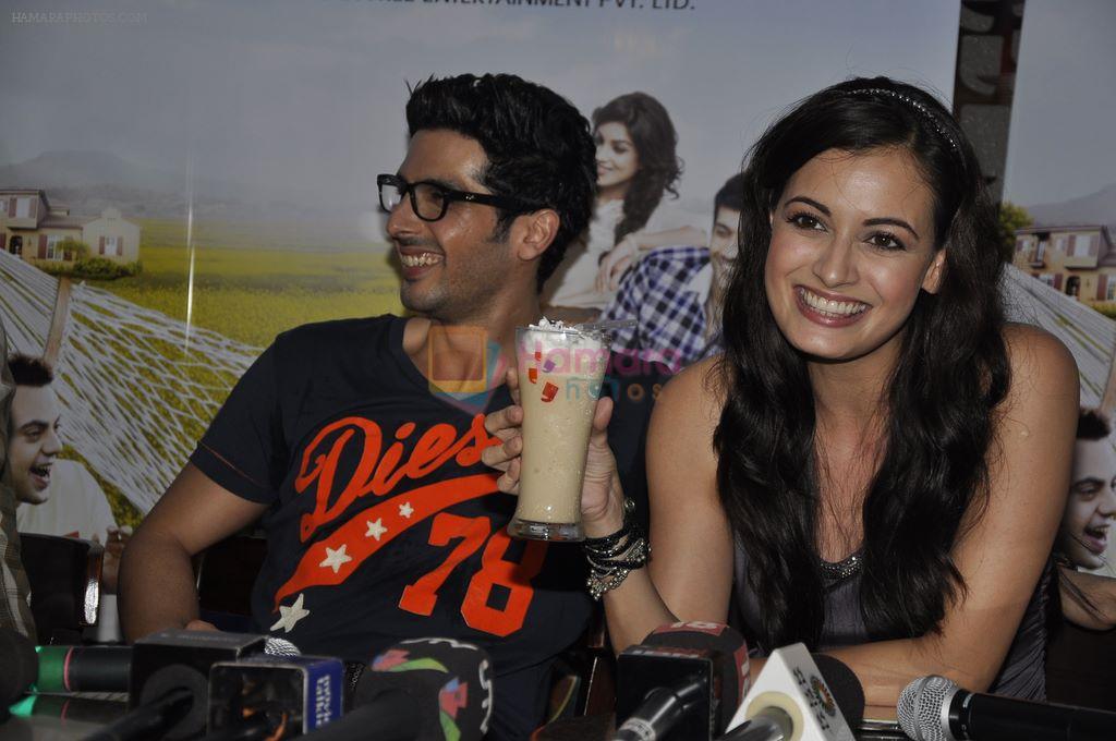 Dia Mirza, Zayed Khan launch _Love Breakups Zindagi_ coffee at Cafe Coffee Day in Bandra, Mumbai on 13th Sept 2011