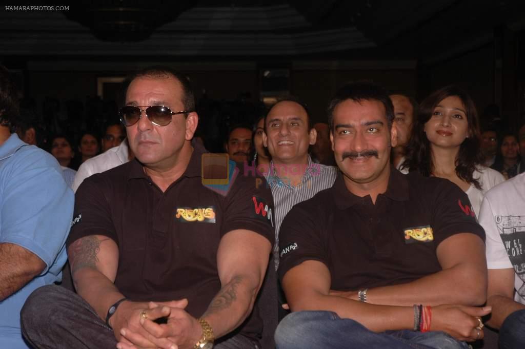 Sanjay Dutt, Ajay Devgan at the press meet of the film Rascals on 14th Sept 2011
