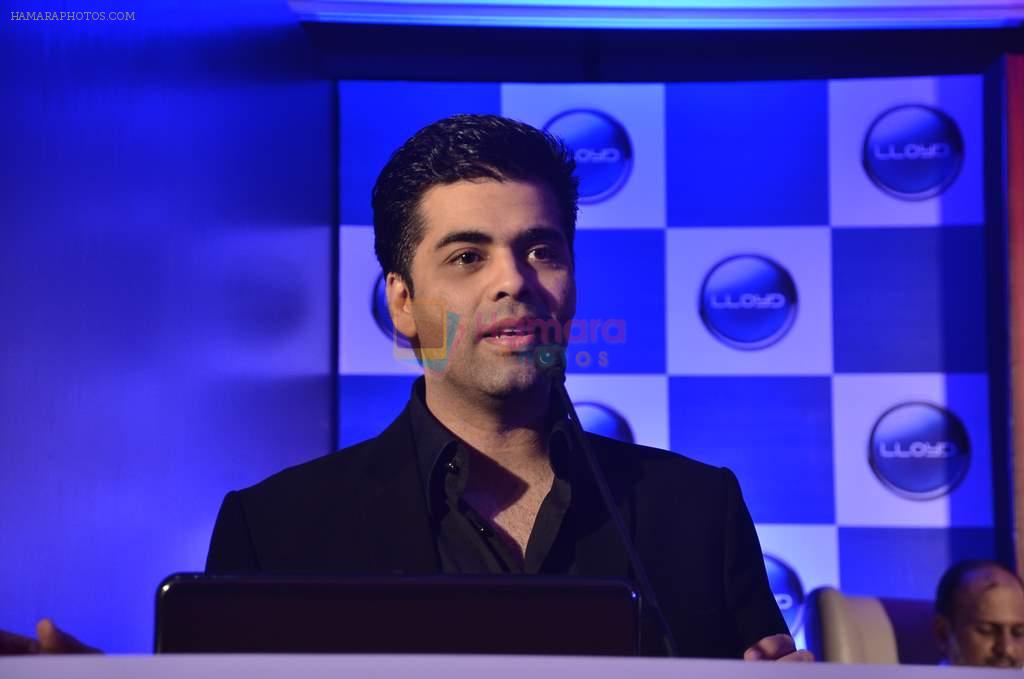 Karan Johar announced as the brand ambassador of LLoyd LED in Hilton on 16th Sept 2011