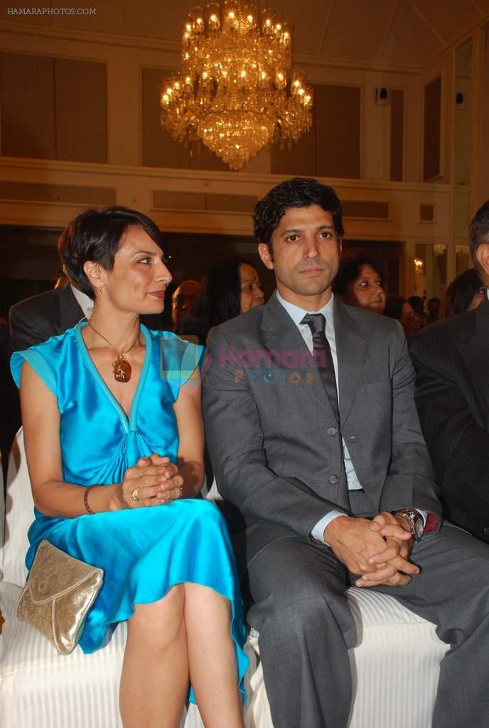 Farhan Akhtar, Adhuna Akhtar at Giants Awards in Trident, Mumbai on 17th Sept 2011
