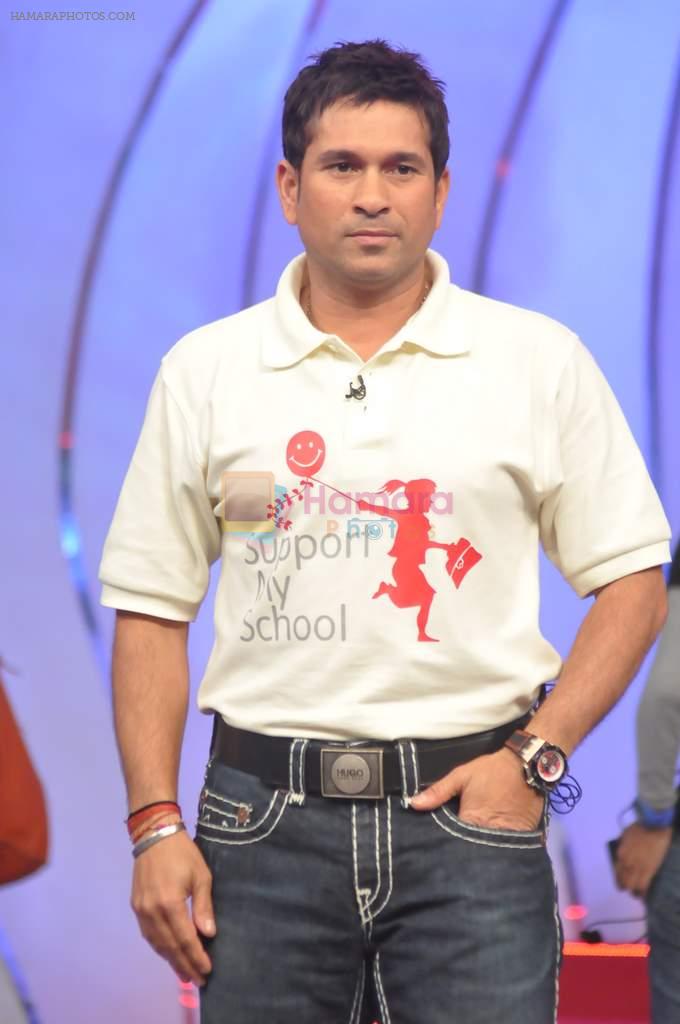 Sachin Tendulkar at NDTV's Suppport My School telethon in Yashraj on 18th Sept 2011