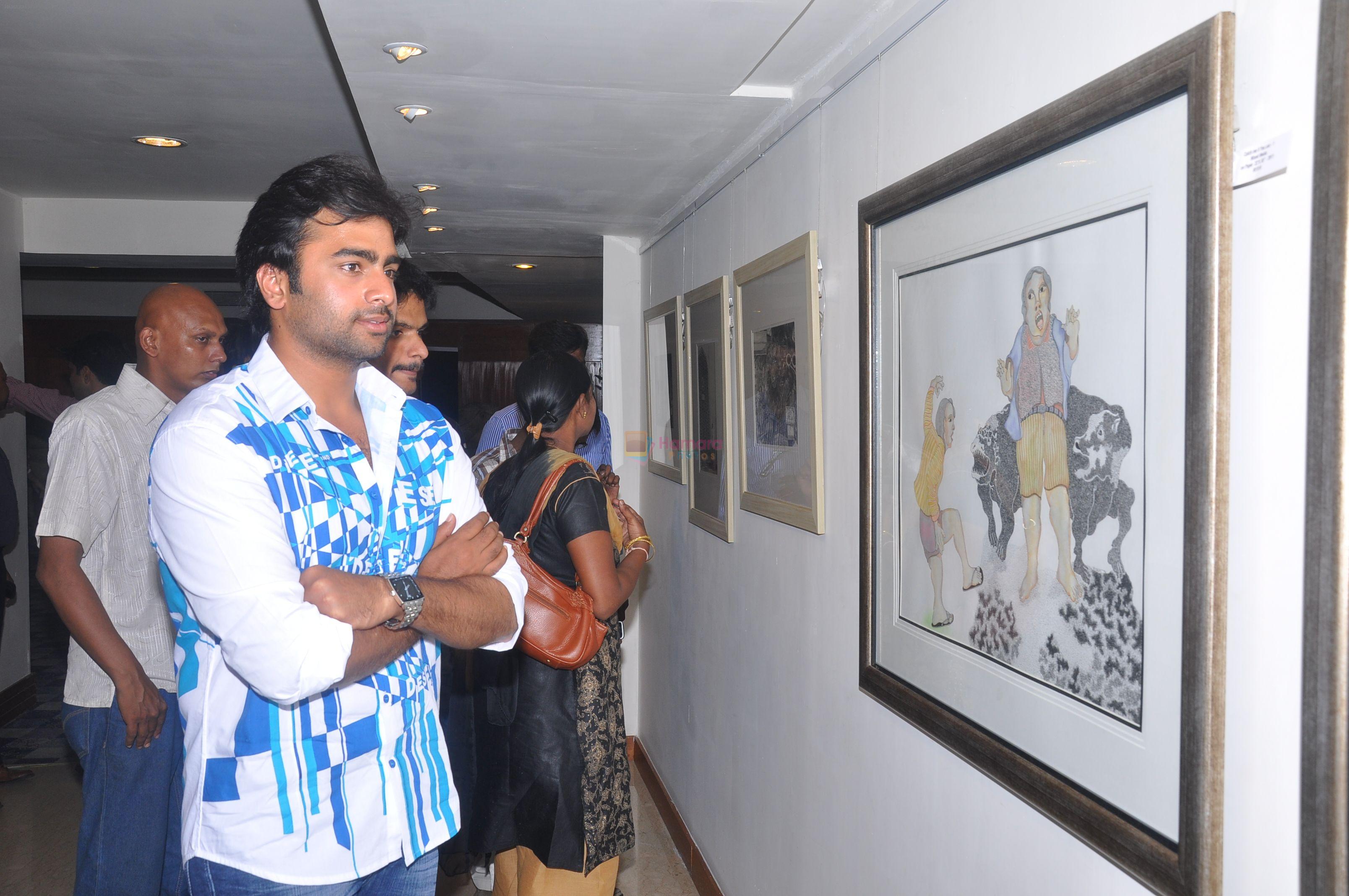 Nara Rohit attends Muse the Art Gallery Group Show Multiversal at Marriot Hotel on 16th September 2011